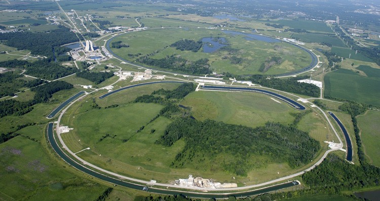 Aerial image of the LHC site