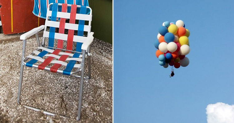 Lawn Chair and Cluster Ballooning