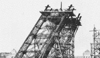 Picture Eiffel Tower Under Construction year 1888