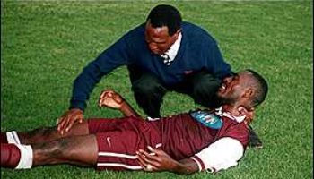 Picture A bolt of lightning once struck a soccer pitch and killed entire team