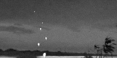 Picture There is a river which shoot fireball in to air in thailand