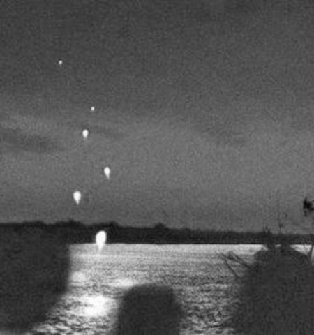 Picture There is a river which shoot fireball in to air in thailand