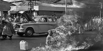 Picture Buddhist Priest Burned Himself Quietly Without Making Any Sound