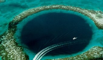 Picture Mysterious Blue Holes In sea.