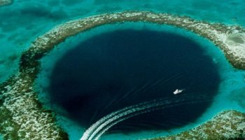 Picture Mysterious Blue Holes In sea.