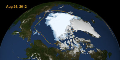 Picture Ice In The Arctic Sea Has Shrunk To Its Smallest Ever.