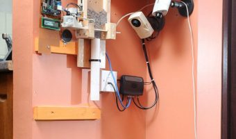 Picture Man Feed His Dog Using Twitter.