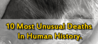 Picture 10 Most Unusual Deaths In Human History.