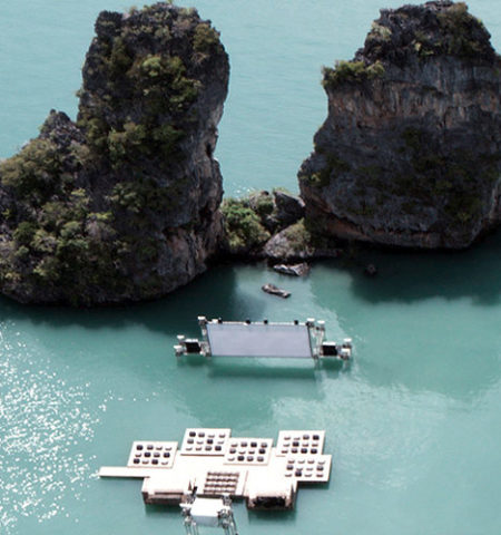 Picture The Floating Movie Theater of Thailand.