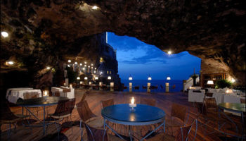 Picture Restaurant in Southern Italy, which was built inside a cave centuries ago.