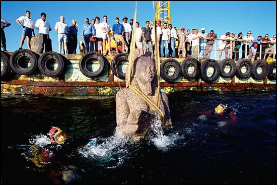 Heracleion: A City Discovered Under Water After 1500 Years.