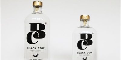 Picture World’s First Milk Vodka: Black Cow.