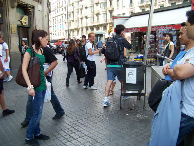 A flyer in Barcelona A flyer in Barcelona