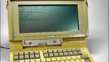 Picture First Toshiba Laptop 25 Years Old And Still Going