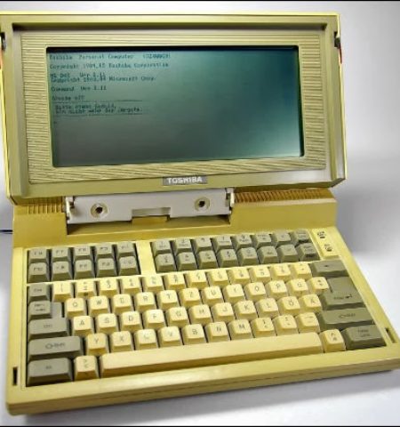 Picture First Toshiba Laptop 25 Years Old And Still Going