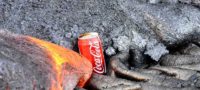 Picture Watching A Can Of Coca Cola Get Destroyed By Lava Is Totally Amazing!