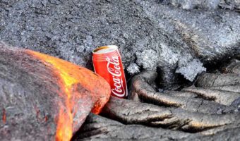 Picture Watching A Can Of Coca Cola Get Destroyed By Lava Is Totally Amazing!