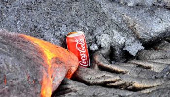 Picture Watching A Can Of Coca Cola Get Destroyed By Lava Is Totally Amazing!