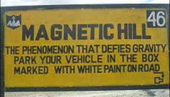 Picture Can Anyone Ever Imagine The Movement Of A Vehicle Up A Steep Mountain, With Its Ignition Off? Welcome To Magnetic Hill Leh-Ladakh