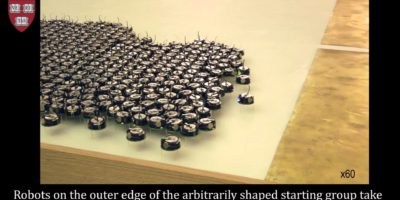 Picture Watch As The Most Massive Robotic Swarm Work Together To Form Complex Shapes
