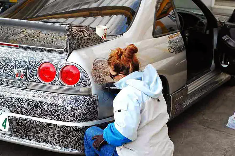 Incredible Transformation Of The Nissan Skyline From Doodling