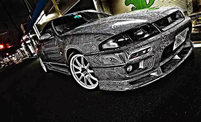 Incredible Transformation Of The Nissan Skyline From Doodling