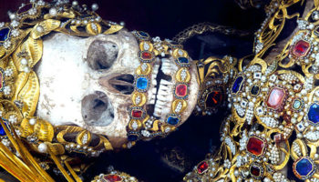 Picture 400-Year-Old Jewel-Encrusted Skeletons Unearthed In Churches Across Europe