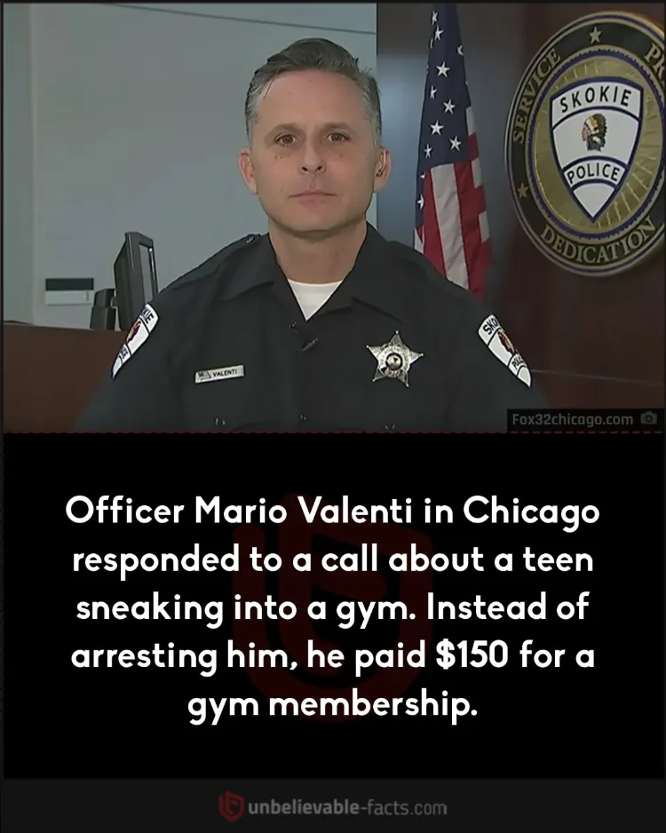 Chicago officer buys gym membership for teen