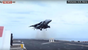 Picture You Have Got To Watch This US Marine Land A Jet Plane On A Stool After The Landing Gears Failed. It’s Intense!