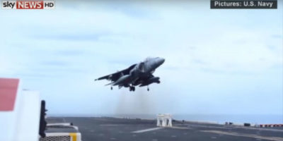 Picture You Have Got To Watch This US Marine Land A Jet Plane On A Stool After The Landing Gears Failed. It’s Intense!