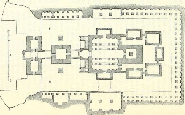 Ground plan of the temple