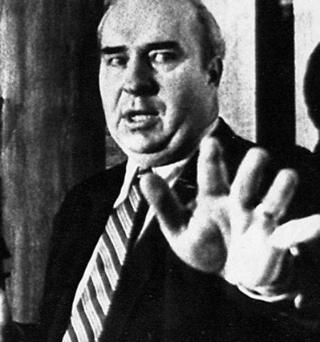 Picture In 1987, an American Politician named R. Budd Dwyer killed himself on national television by putting a gun in his mouth and pulling the trigger