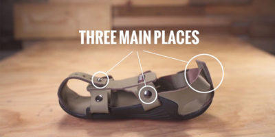 Picture A man designed shoes that grow to 5 sizes in 5 years for the million of poor kids living in developing countries