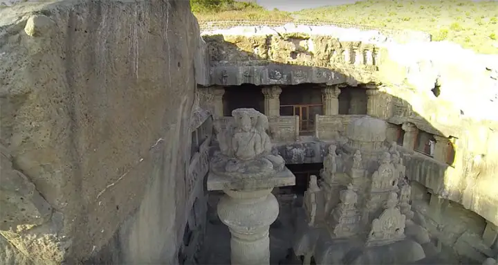 Top view of the temple