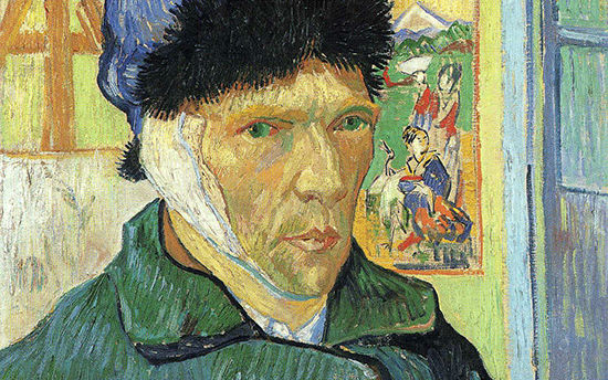 Self-portrait with bandaged ear
