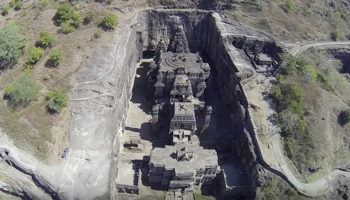Picture 1200 Years Old Ancient Hindu Temple Carved Entirely From a Single Rock