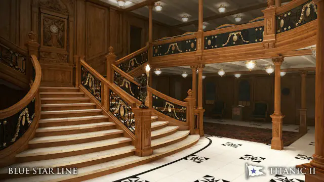 The staircase in Titanic II