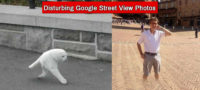 Picture Google Street View Throws Up Shocking & Bizarre Pictures of Humans Without Head Or Limbs, Animals With Two Legs!