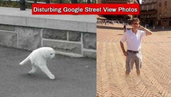 Picture Google Street View Throws Up Shocking & Bizarre Pictures of Humans Without Head Or Limbs, Animals With Two Legs!