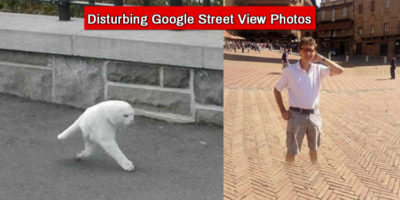 Picture Google Street View Throws Up Shocking & Bizarre Pictures of Humans Without Head Or Limbs, Animals With Two Legs!