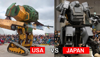 Picture Giant Robots Fighting will be a real thing soon: America and Japan will fight each other in an epic robot battle. You should not miss this!