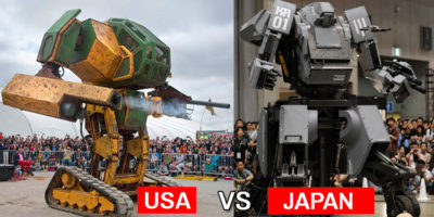 Picture Giant Robots Fighting will be a real thing soon: America and Japan will fight each other in an epic robot battle. You should not miss this!