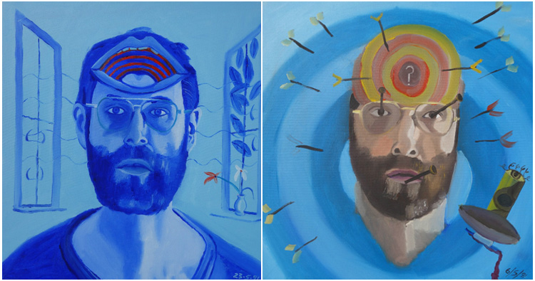 Bryan Charnley's Self Portrait Series