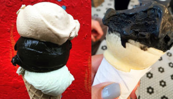 Picture Yes! Black Ice-Cream Exists, These Jet-Black ice creams are made up with coconut ash.