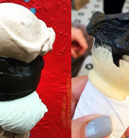 Picture Yes! Black Ice-Cream Exists, These Jet-Black ice creams are made up with coconut ash.