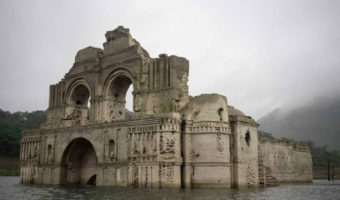 Picture 450-Year-Old Mexican Church Resurfaces From The Water With Its Brutal History After A Drought