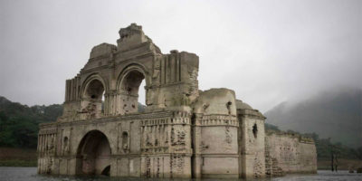 Picture 450-Year-Old Mexican Church Resurfaces From The Water With Its Brutal History After A Drought
