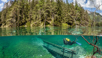 Picture In Pictures: Green Lake, a Park That’s Dry in Winter and Turns Into 10m deep lake in Spring