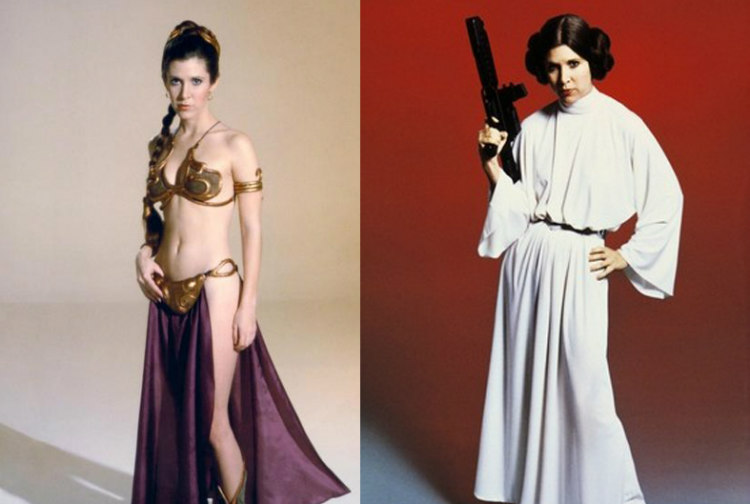 Carrie Fisher as Princess Leia. 