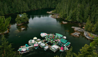 Picture Couple Spends 20 Years Building an Amazing Off-the-Grid Floating Island Home